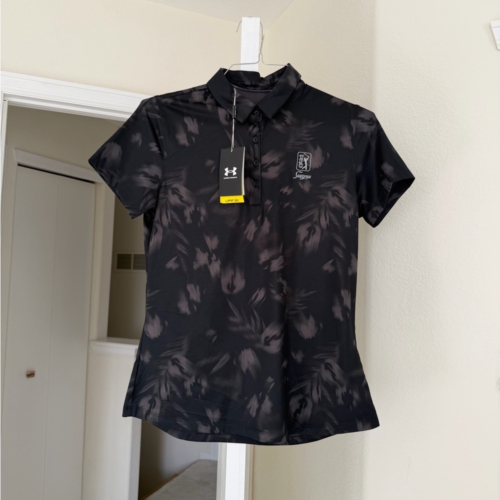 Under Armor Golf Polo Shirt. Size Medium Women NWT - Picture 4 of 10